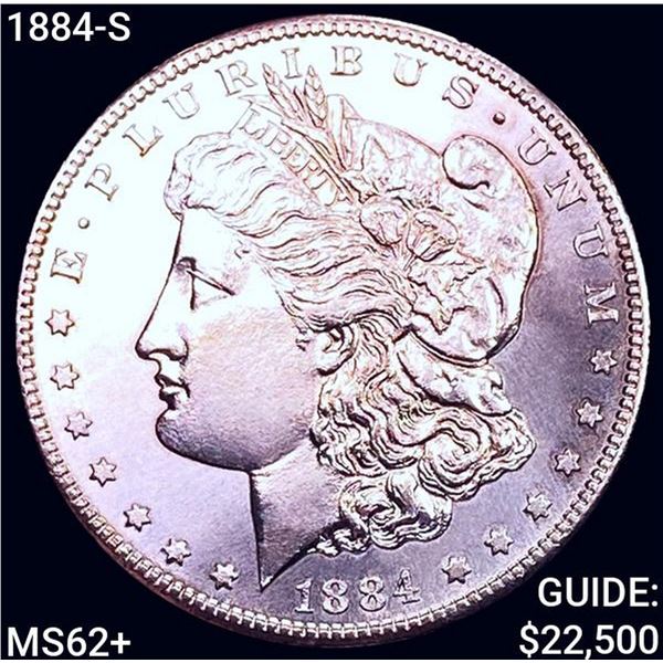 1884-S Morgan Silver Dollar UNCIRCULATED +
