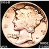 1916-D Mercury Dime LIGHTLY CIRCULATED