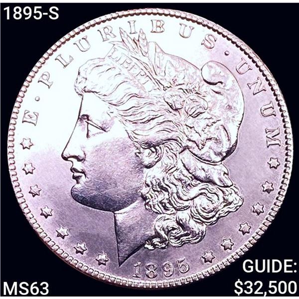 1895-S Morgan Silver Dollar CHOICE BU