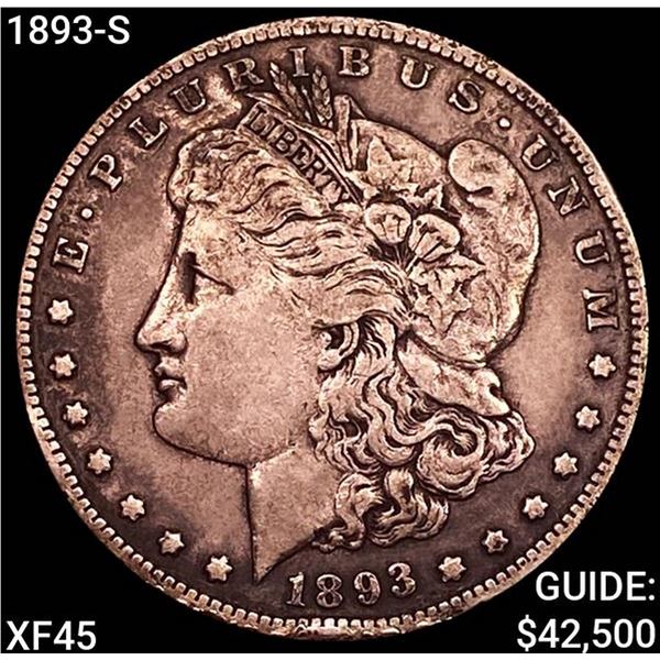 1893-S Morgan Silver Dollar NEARLY UNCIRCULATED