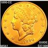 1890-CC $20 Gold Double Eagle UNCIRCULATED