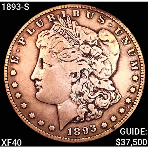 1893-S Morgan Silver Dollar NEARLY UNCIRCULATED