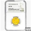 1913 0.242oz Gold Canada $5 NGC AU58