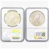 Image 2 : [2]1922 Silver Peace Dollar NGC MS64