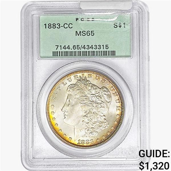 1883-CC Morgan Silver Dollar PCGS MS65