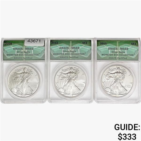 [3]2008-2011 Silver Eagle ANACS MS69