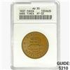 1837 Hard Times Token ANACS AU55 HT-32