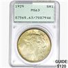 1925 Silver Peace Dollar PCGS MS63
