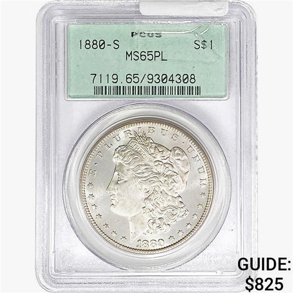 1880-S Morgan Silver Dollar PCGS MS65 PL