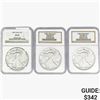 Image 1 : [3]1987-1989 Silver Eagle NGC MS69