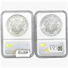 Image 2 : [2]21990-1991 Silver Eagle NGC MS69