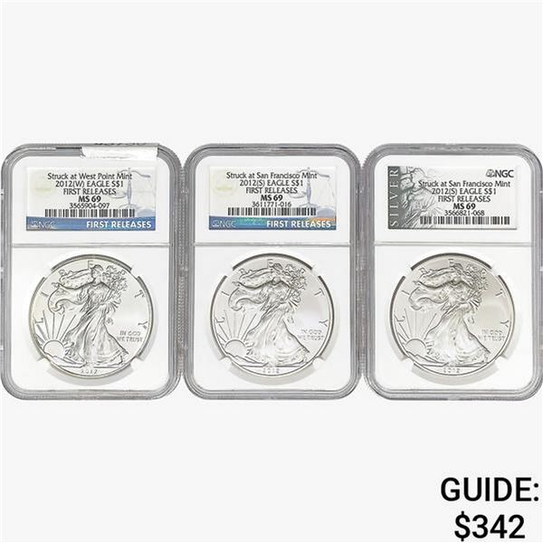 [3]2012-S/W Silver Eagle NGC MS69