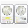 Image 2 : [2]1923 Silver Peace Dollar NGC MS64