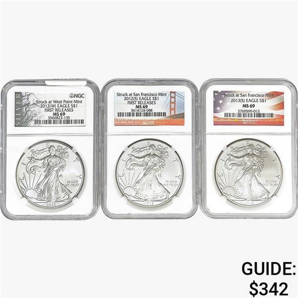 [3]2012-2013-S/W Silver Eagle NGC MS69