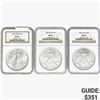 Image 1 : [3]1993-1999 Silver Eagle NGC MS69