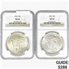 Image 1 : [2]1923 Silver Peace Dollar NGC MS64