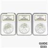 Image 1 : [3]2006-2007 Silver Eagle NGC MS69