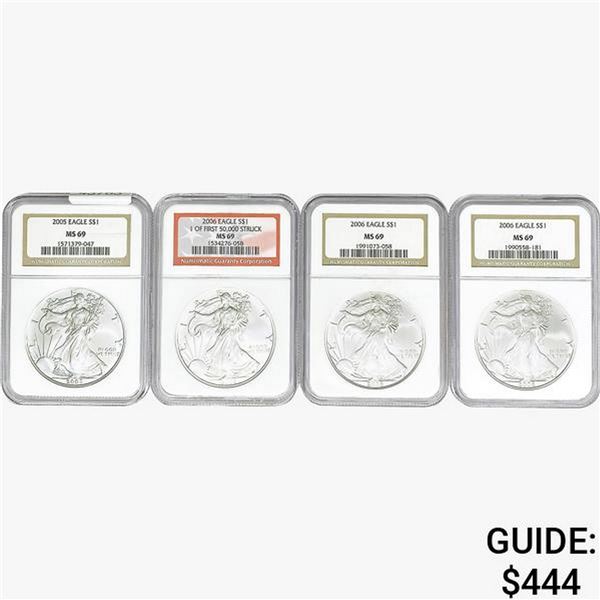 [4]2005-2006 Silver Eagle NGC MS69