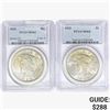 Image 1 : [2]1923 Silver Peace Dollar PCGS MS64