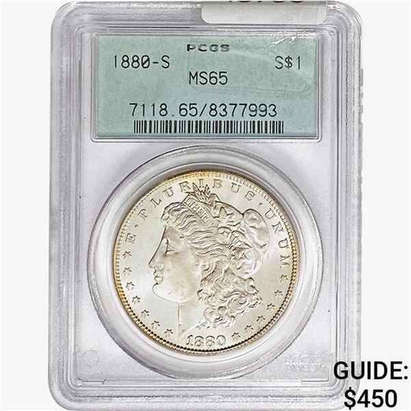 1880-S Morgan Silver Dollar PCGS MS65