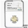 Image 1 : 1940 Mercury Silver Dime NGC MS67+