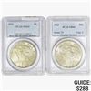 Image 1 : [2]1923 Silver Peace Dollar PCGS MS64