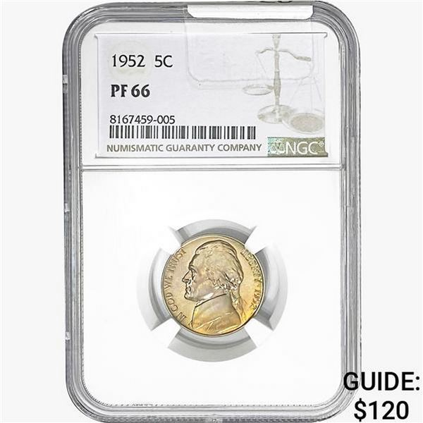 1952 Jefferson Nickel NGC PF66