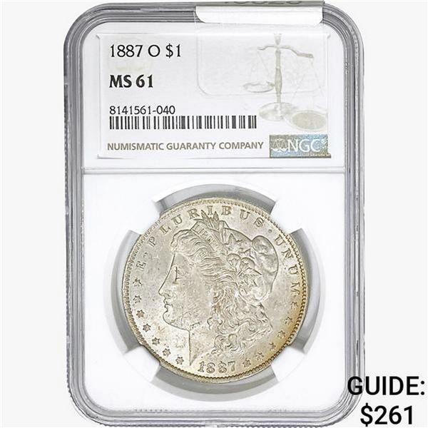 1887-O Morgan Silver Dollar NGC MS61