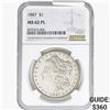 Image 1 : 1887 Morgan Silver Dollar NGC MS62 PL