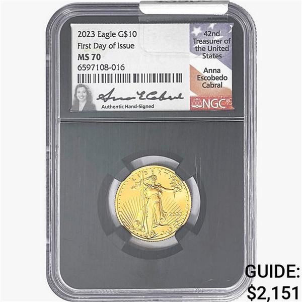 2023 1/4oz $10 AGE NGC MS70