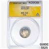 Image 1 : 1916 Mercury Silver Dime ANACS MS65 FSB