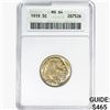 Image 1 : 1919 Buffalo Nickel ANACS MS64