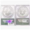 Image 2 : [2]1994 & 2002 Silver Eagle ANACS MS69