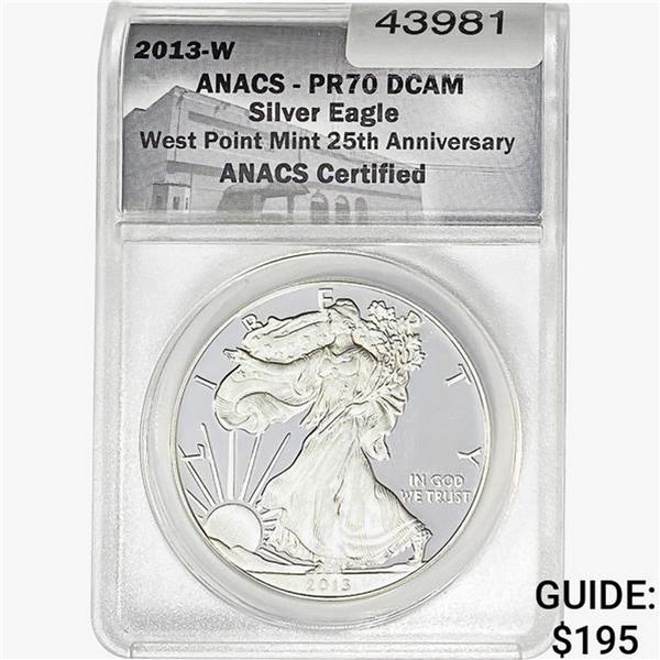 2013-W Silver Eagle ANACS PR70 DCAM