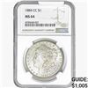 Image 1 : 1884-CC Morgan Silver Dollar NGC MS64