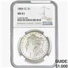 Image 1 : 1884-CC Morgan Silver Dollar NGC MS61