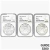 Image 1 : [3]2000-2002 Silver Eagle NGC MS67-68