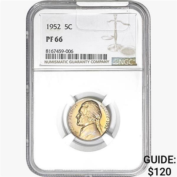 1952 Jefferson Nickel NGC PF66