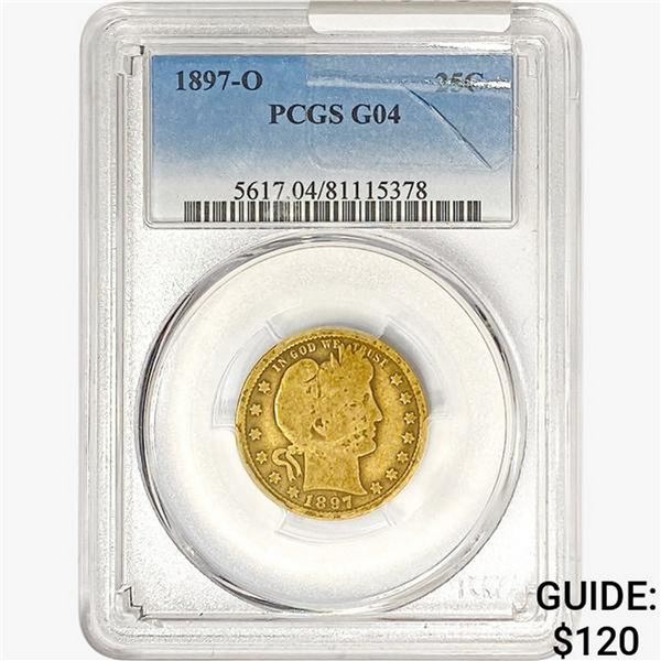 1897-O Barber Quarter PCGS G04