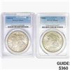 [2]1884 Morgan Silver Dollar PCGS MS63