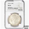 Image 1 : 1921-D Morgan Silver Dollar NGC MS63