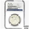Image 1 : 1857 Seated Lib. 50C NGC Shipwreck Effect SS REP.