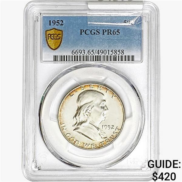 1952 Franklin Half Dollar PCGS PR65