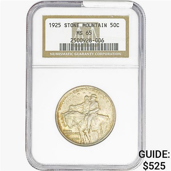 1925 Stone Mountain Half Dollar NGC MS65
