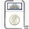 Image 1 : 1857 Seated Lib. 50C NGC Shipwreck Effect SS REP.