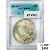 1923-D Silver Peace Dollar ICG MS63