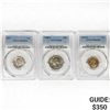 Image 1 : 1947-1962 Set [3] 1C, 10C, 25C PCGS MS