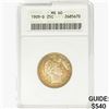 1909-D Barber Quarter ANACS MS60