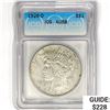 1926-D Silver Peace Dollar ICG AU58