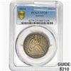Image 1 : 1854 Arrows Seated Liberty Half Dollar PCGS VF25